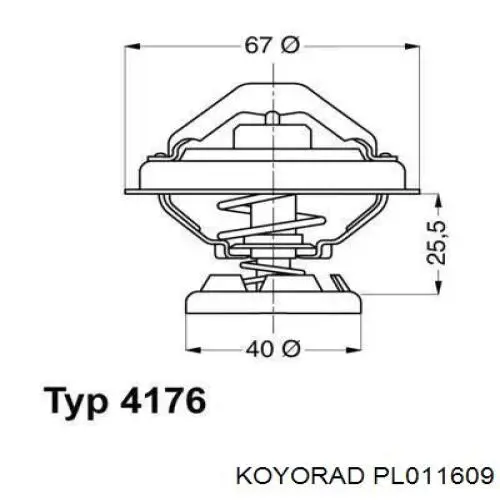 Радиатор PL011609 Koyorad