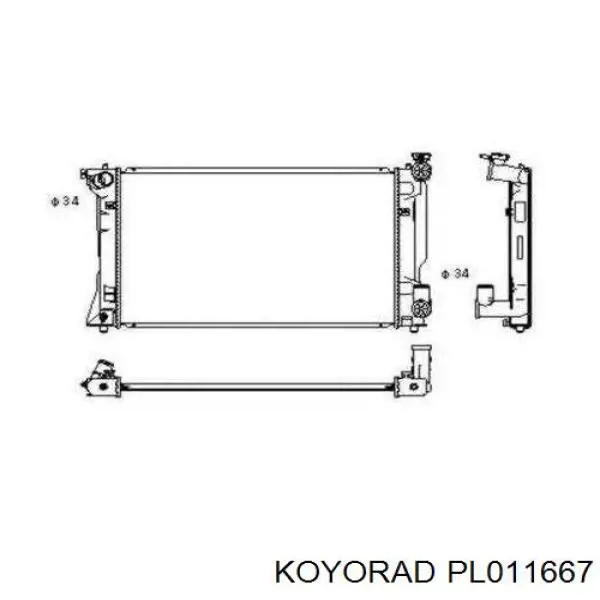 PL011667 Koyorad радиатор