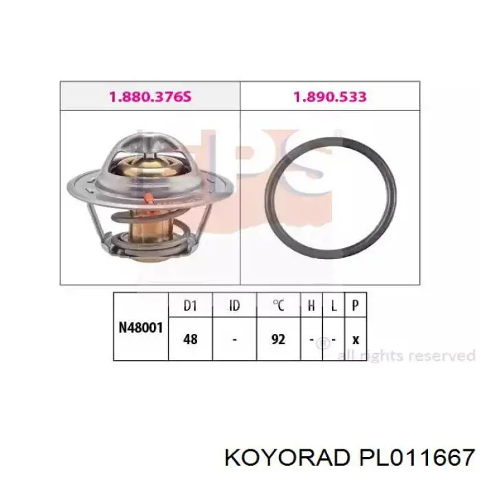 Купить PL011667 Koyorad Радиатор водяной