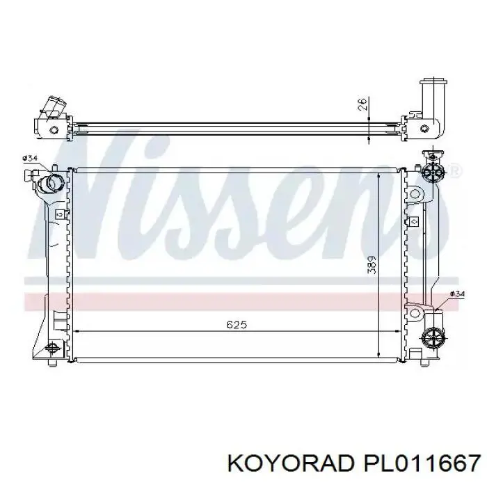 Радиатор PL011667 Koyorad