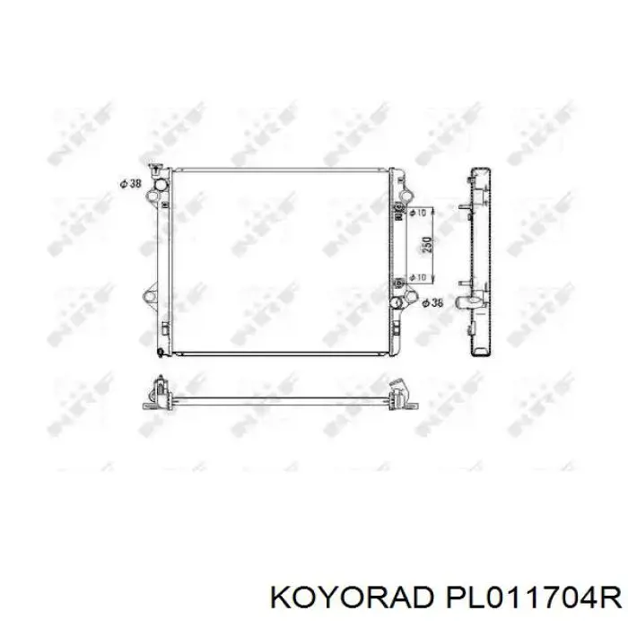 PL011704R Koyorad Радиатор основной