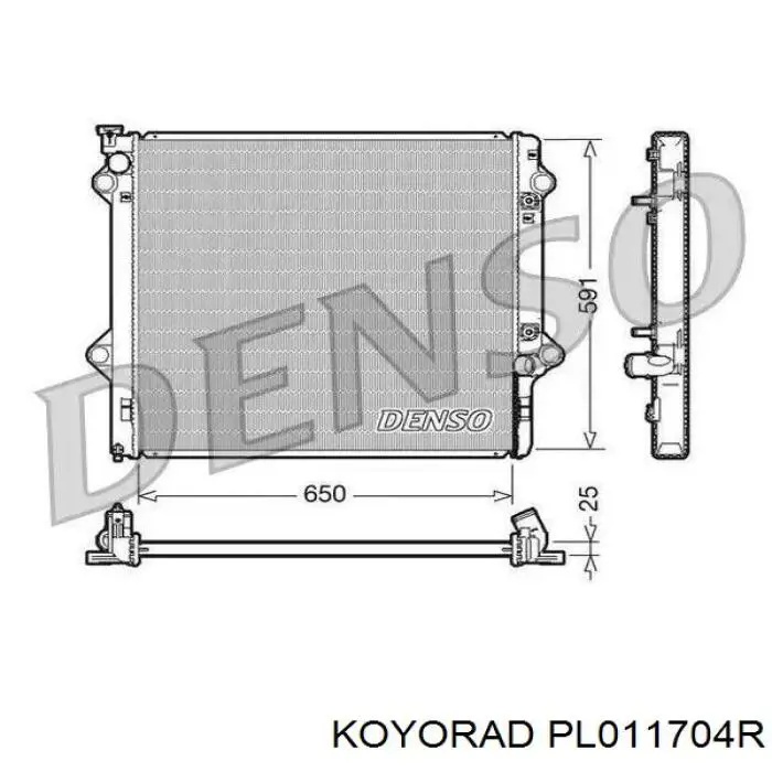 Радиатор PL011704R Koyorad