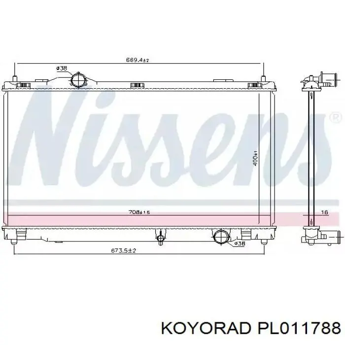 PL011788 Koyorad Радиатор основной