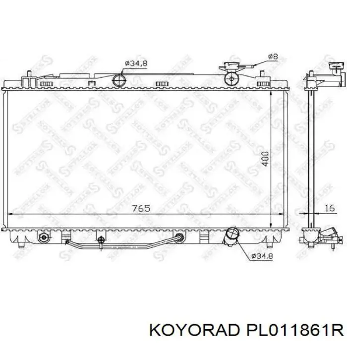 Радиатор PL011861R Koyorad