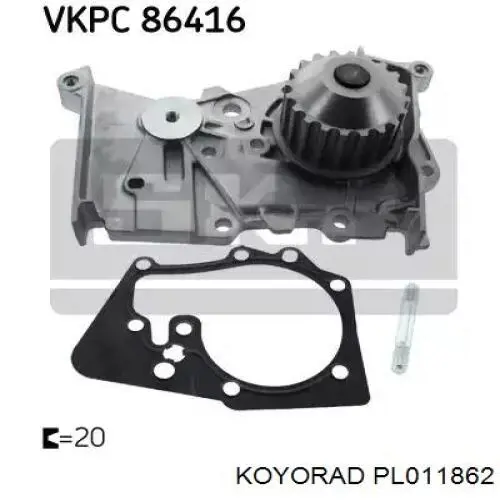 PL011862 Koyorad Радиатор основной