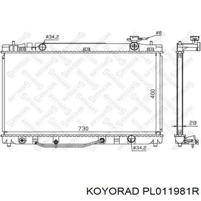 PL011981R Koyorad Радиатор основной