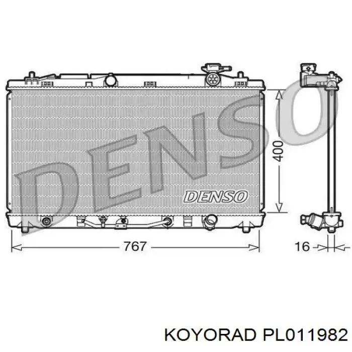 PL011982 Koyorad Радиатор основной