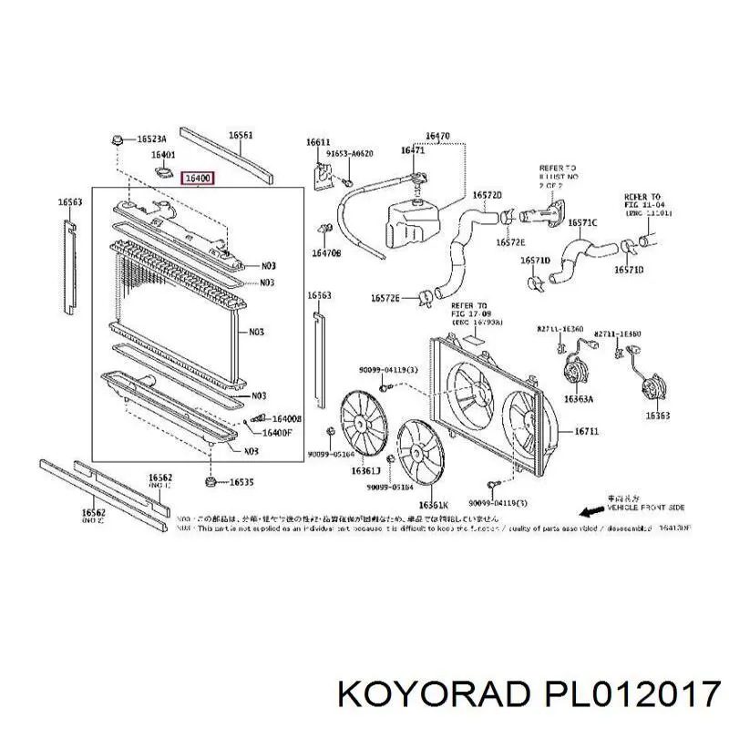 PL012017 Koyorad Радиатор основной