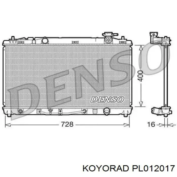 Радиатор PL012017 Koyorad