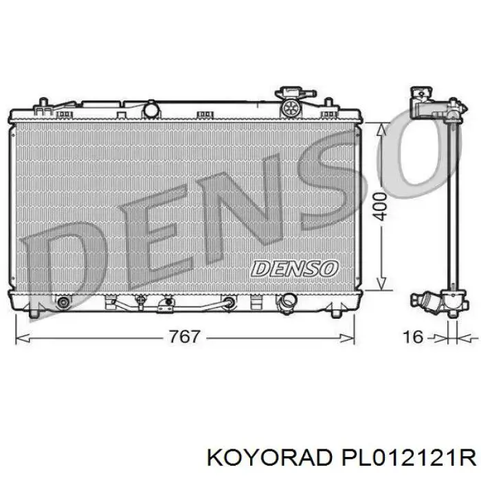 PL012121R Koyorad Радиатор основной