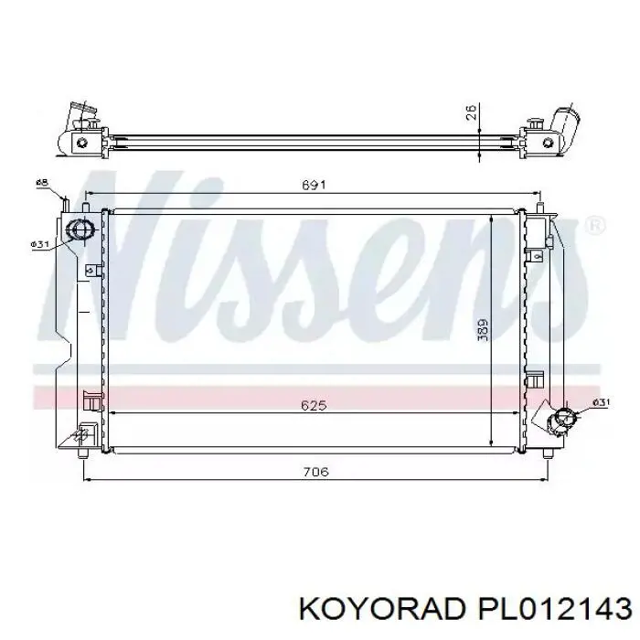 PL012143 Koyorad Радиатор основной