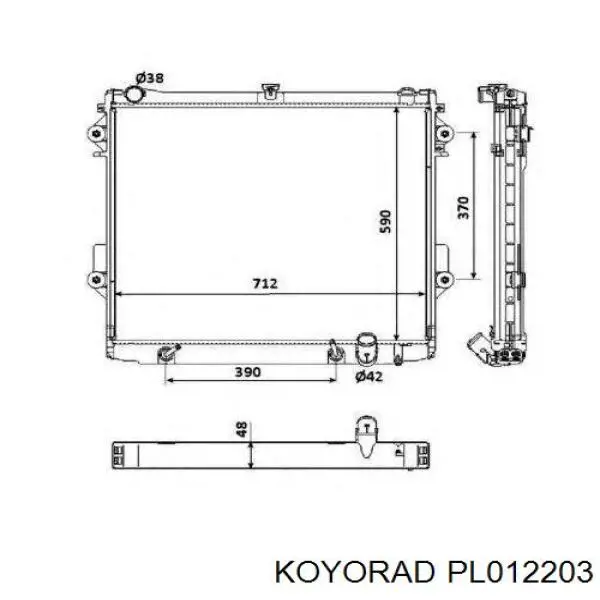 PL012203 Koyorad Радиатор основной