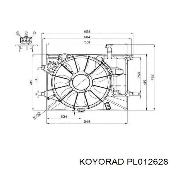 Радиатор PL012628 Koyorad