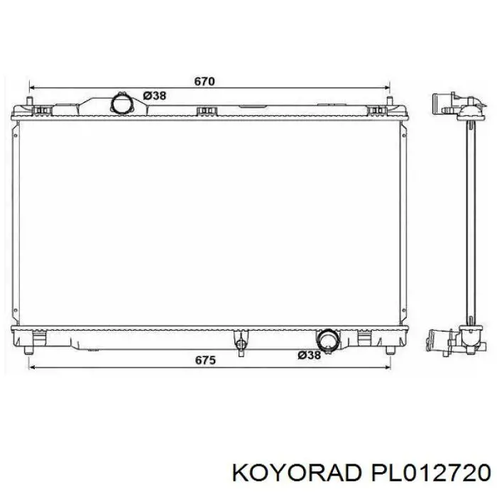 Радиатор FP81A571KY Koyorad
