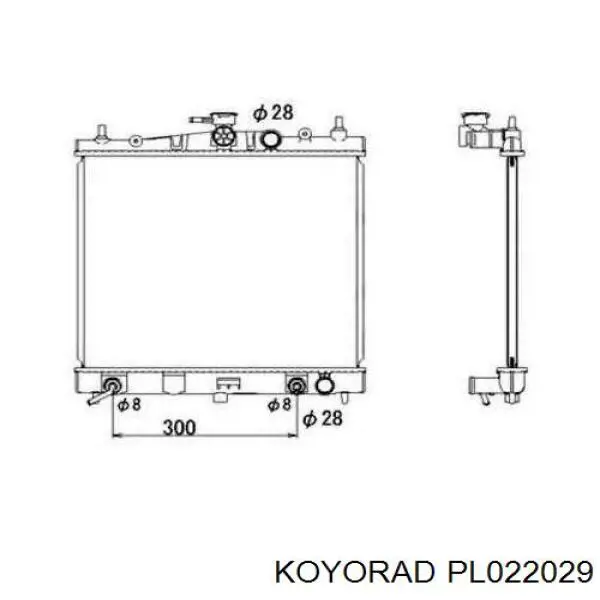 PL022029 Koyorad радиатор
