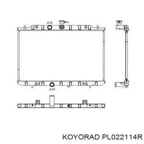 Радиатор PL022114R Koyorad