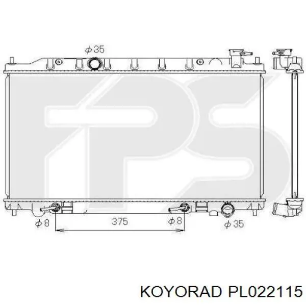 Купить PL022115 Koyorad Радиатор водяной