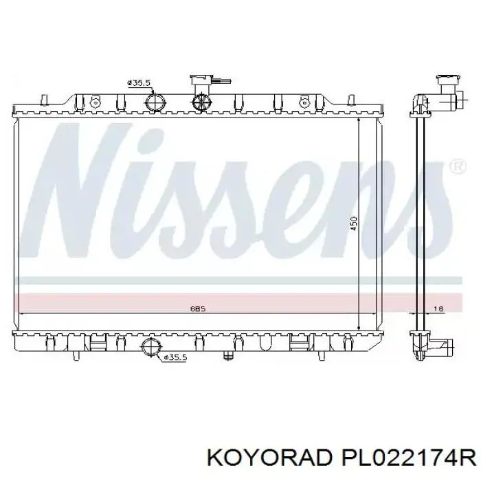 PL022174R Koyorad Радиатор основной