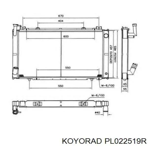 Радиатор PL022519R Koyorad