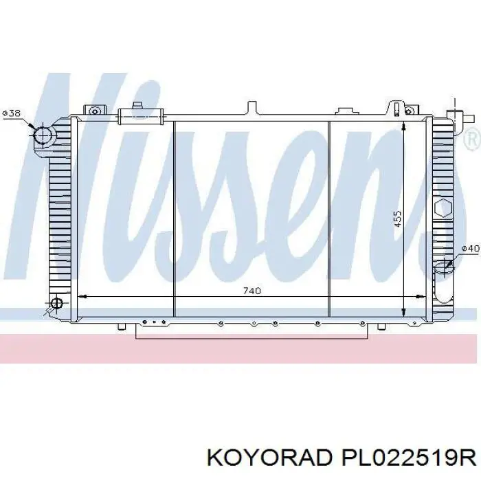 PL022519R Koyorad Радиатор основной