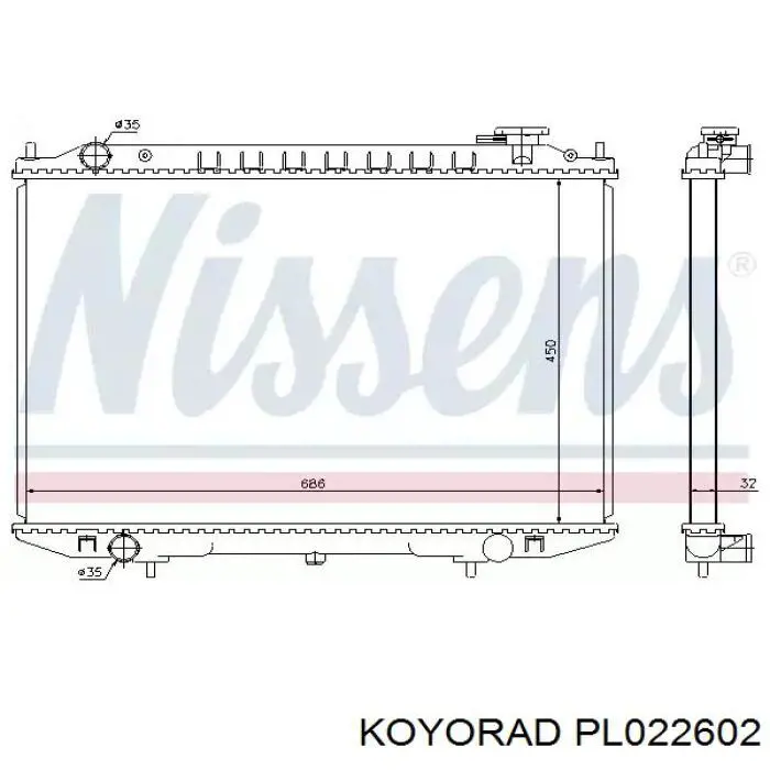 PL022602 Koyorad Радиатор основной