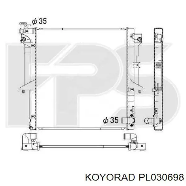 PL030698 Koyorad Радиатор основной