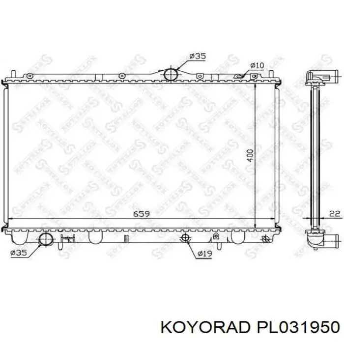 PL031950 Koyorad Радиатор основной