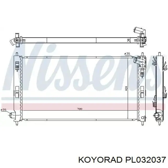 PL032037 Koyorad Радиатор основной