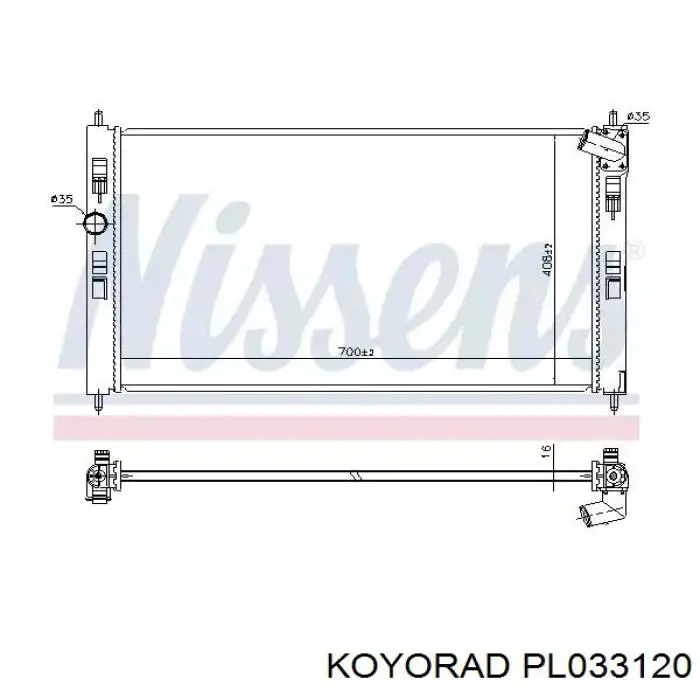 PL033120 Koyorad Радиатор основной