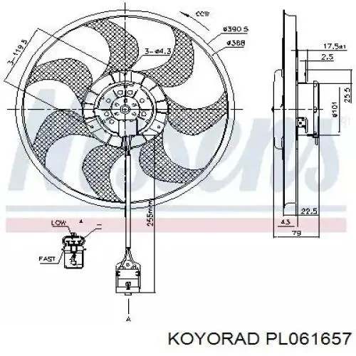 Радиатор охлаждения двигателя Koyorad PL061657 цена, от 74.77 USD