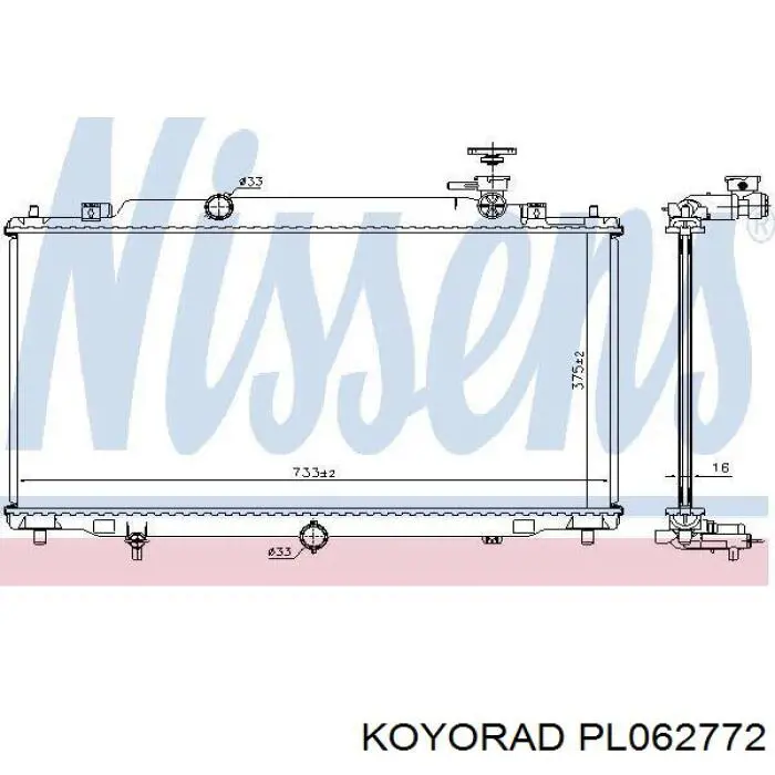 PL062772 Koyorad Радиатор основной