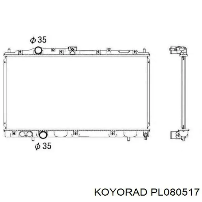 PL080517 Koyorad Радиатор основной