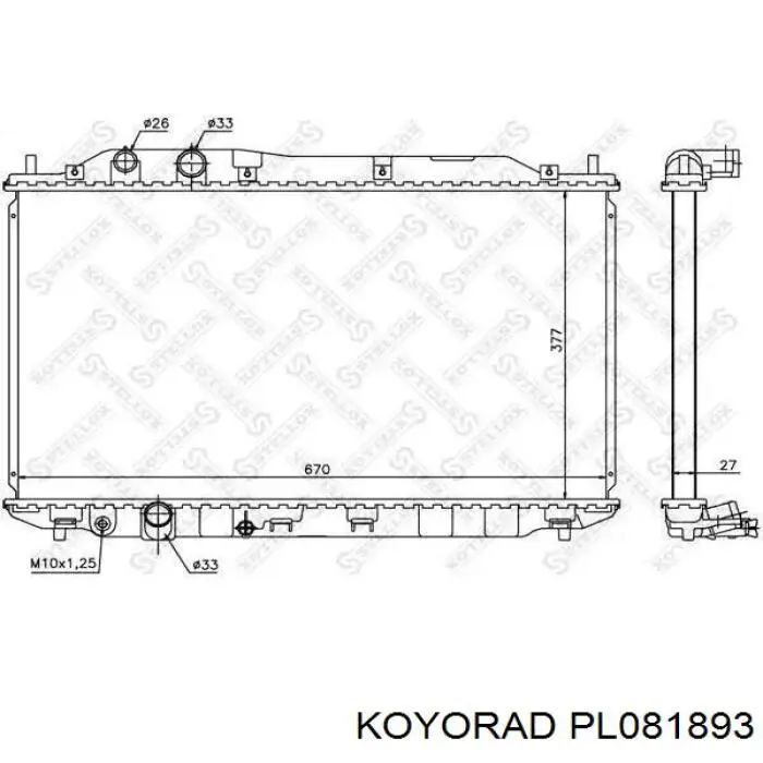 PL081893 Koyorad Радиатор основной