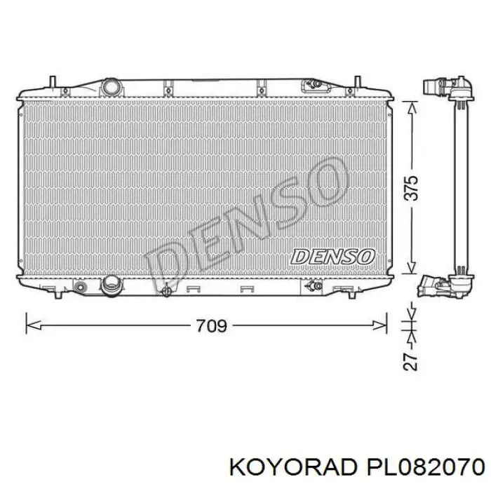 PL082070 Koyorad Радиатор основной