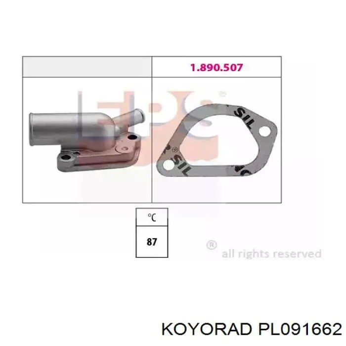 Купить PL091662 Koyorad Радиатор водяной