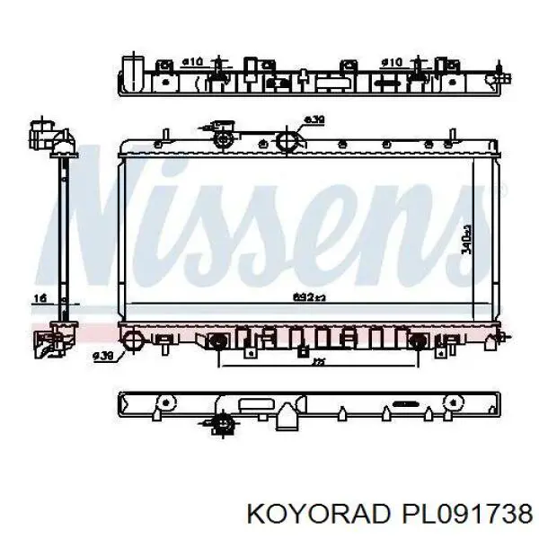 PL091738 Koyorad Радиатор основной