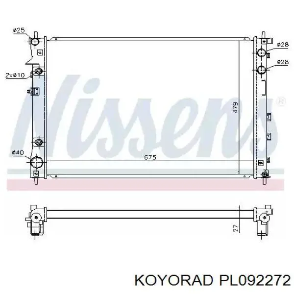 PL092272 Koyorad Радиатор основной