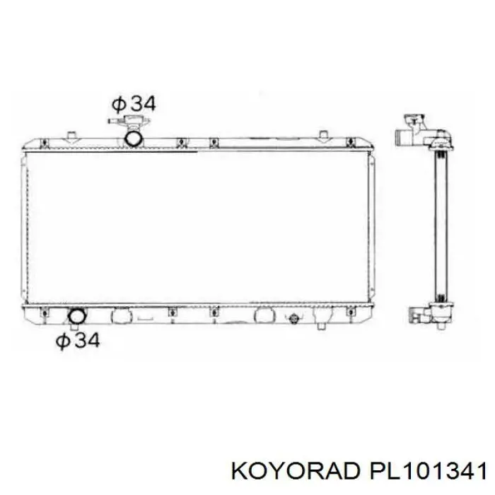 Радиатор PL101341 Koyorad