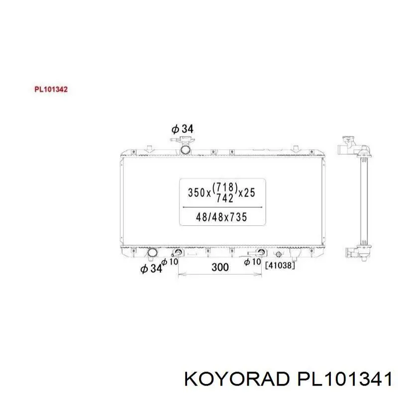 PL101341 Koyorad Радиатор основной