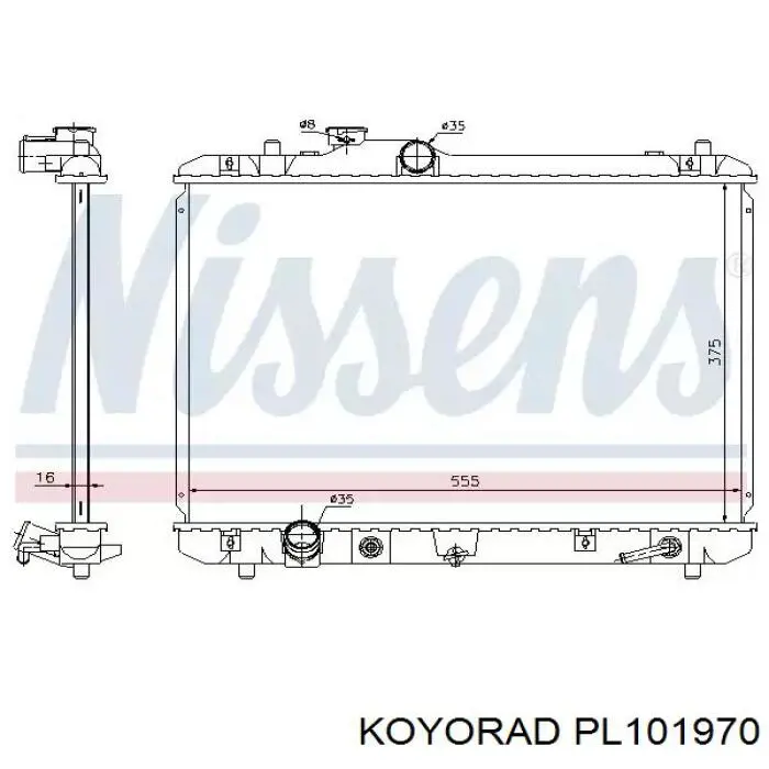 PL101970 Koyorad Радиатор основной
