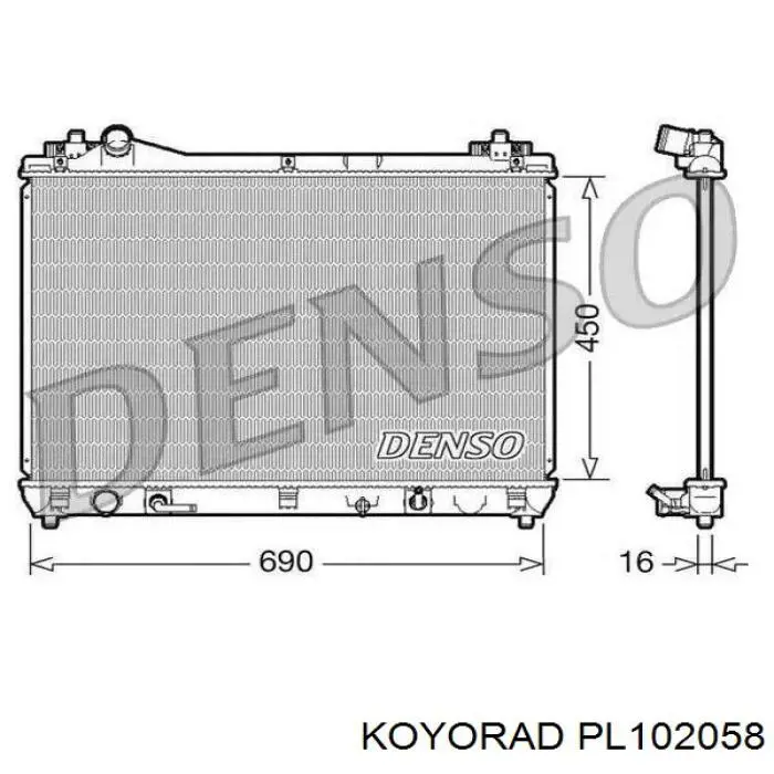 PL102058 Koyorad Радиатор основной