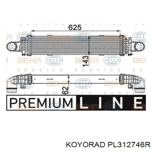 Радиатор охлаждения двигателя Koyorad PL312746R цена, от 202.95 USD