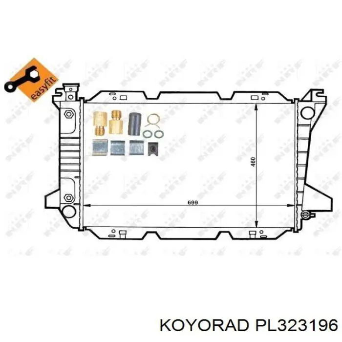 Радиатор 1786805 Ford