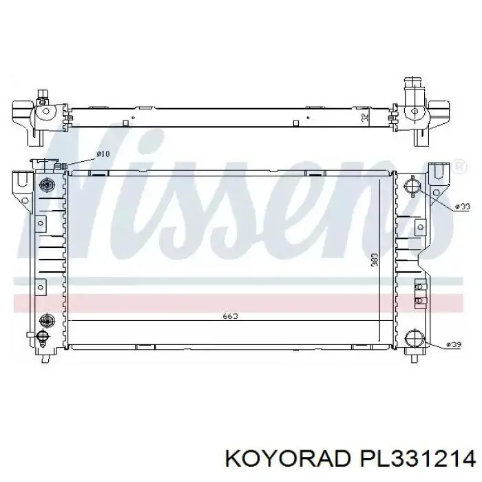 Радиатор PL331214 Koyorad