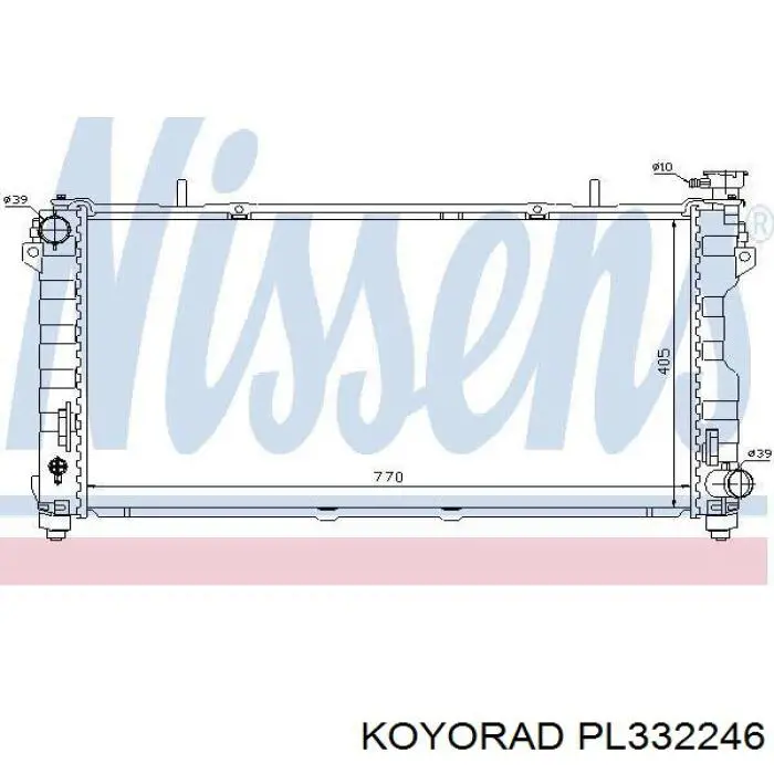 Радиатор охлаждения двигателя Koyorad PL332246 цена, от 175.76 USD