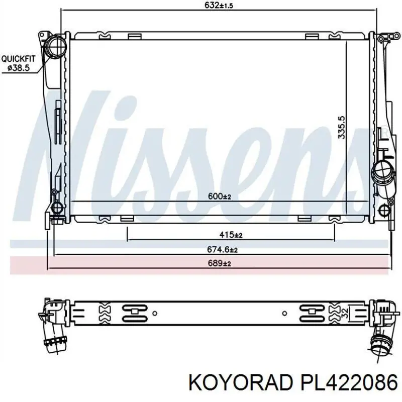 PL422086 Koyorad Радиатор основной