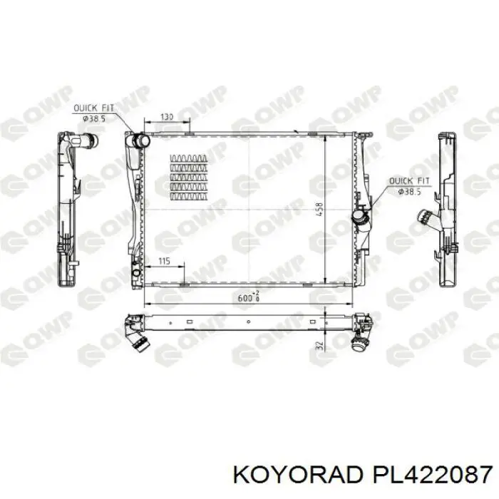 PL422087 Koyorad Радиатор основной
