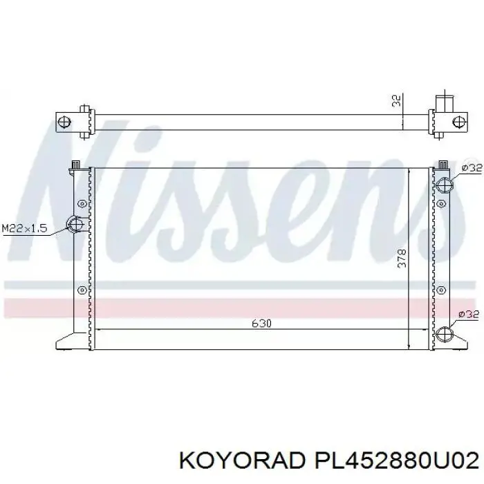 PL452880U02 Koyorad Радиатор основной