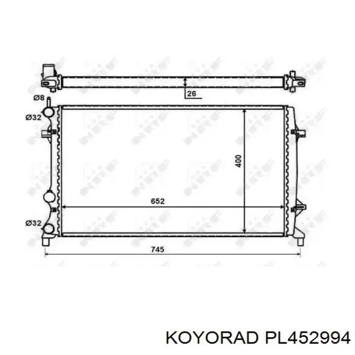 Радиатор PL452994 Koyorad