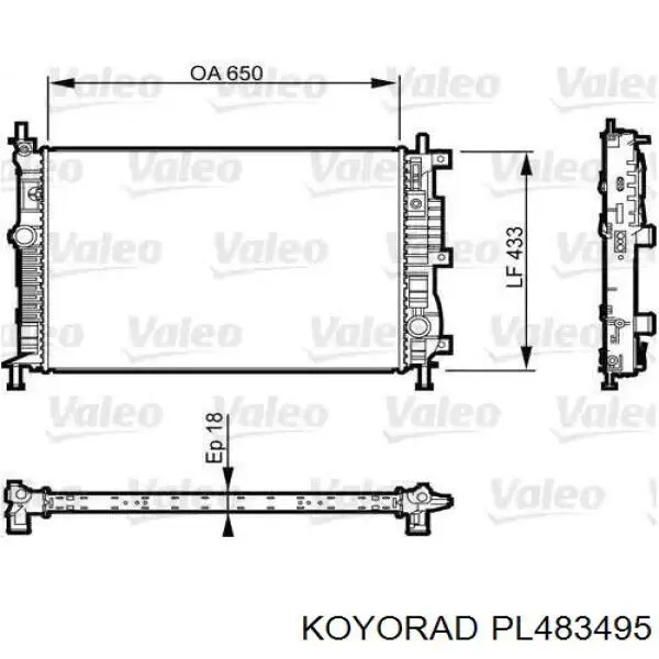 Купить 1609648380 Peugeot/Citroen Радиатор водяной